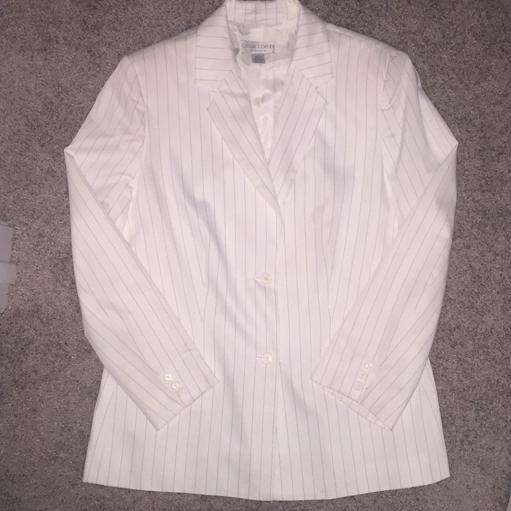 Pin stripe suite